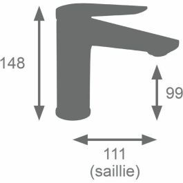 Edouard Rousseau EDO3047404062682 Mezclador de lavabo Latón cepillado Brillo
