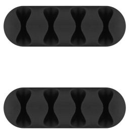 MicroConnect Cable holders 4 slot, 2 pcs, Adhesive, Black Precio: 6.50000021. SKU: B1F2G8RAMV