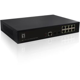 Level One GEL-1061 Switch de Red 8 Puertos Gigabit Ethernet (GE) y 2 Puertos GSFP de 19 Pulgadas