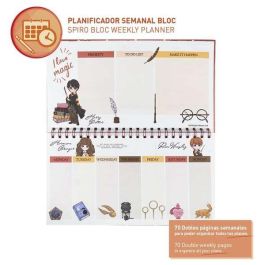 Cerdá Planificador Semanal Harry Potter - Agenda Organizadora Rojo, 100% Papel, Idiomas Español/Inglés y más, para Jóvenes 12-16 Años