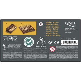 Cayro Juego Ajedrez y Damas Magnético 16x16 cm