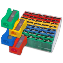 Liderpapel Sacapuntas Plástico de 1 Uso en Colores Surtidos, Caja de 120 Unidades para Escolar, Oficina y Hogar Precio: 16.68999948. SKU: B14KD7HFRM