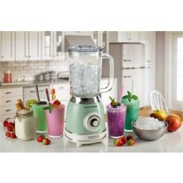 Ariete 583/04 Batidora de Vaso Vintage con Vaso de Vidrio, 4 Velocidades, Color Verde