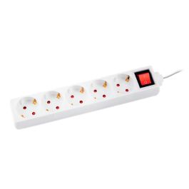 Q-Connect Regleta 5 Tomas Corriente con Interruptor, Cable 1.5m, Protección Infantil, 16A/3680W, Ignífuga, Blanca Precio: 9.5900002. SKU: B1C66XE68Q