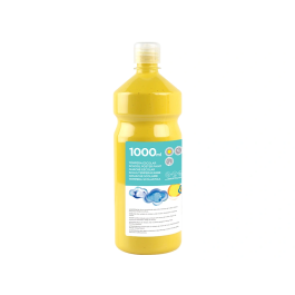 Liderpapel Tempera liquida escolar superlavable 1000 ml amarillo