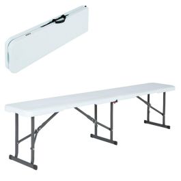 Banco Lifetime Blanco Plegable 183 x 42 x 29 cm Precio: 51.94999964. SKU: B1CV5DWTQT