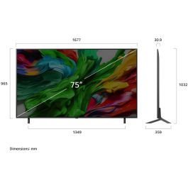 LG 75QNED85A6C Televisor 75" QNED evo MiniLED 4K UHD 3840x2160, 120Hz, Smart TV, Wifi 6, 4xHDMI, Negro