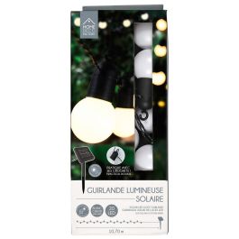 Home Deco Factory Guirnalda Solar 20 LED Blanca