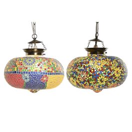 DKD Home Decor Lámpara de Techo Árabe Multicolor Cristal Mosaico 32 x 26 x 32 cm (2 Unidades) Precio: 91.89000029. SKU: S3043730