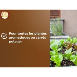 Or Brun OBRTARO6U Tierra para hortalizas y plantas aromáticas 6L - Crecimiento rápido
