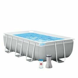 Piscina rectangular desmontable prism frame con depuradora y escalera (capacidad 3539 litros) (+6 años) 300x175x80cm