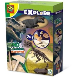 Excavación 2 en 1 de dinosaurios y esqueletos - T-rex - SES CREATIVE Precio: 28.49999999. SKU: B1A7HK54LN