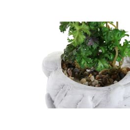 DKD Home Decor Planta Blanco Verde 13.2 x 27.5 x 13.7 cm