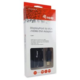 EQUIP ADAPTADOR DISPLAYPORT A VGA / HDMI / DVI