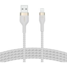 Belkin PRO Flex Cable Lightning/USB-A, Apple Certificado, 3m, blanco