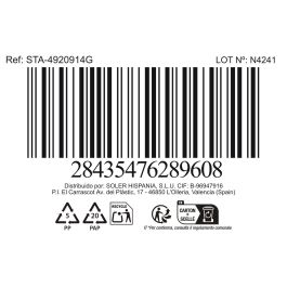 Inde Taza Jumbo Mondoñedo 450 ml Gris, Ø 11.7 x 7.7 cm, 318 g (6 Unidades)