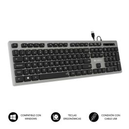 SUBBLIM Teclado Wired Ergo Keys Silent Flat HQ Grey SUBBLIM Teclado Wired Ergo Keys Silent Flat HQ Grey