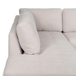 Sofá Chaise Longue Izquierda Crema 266 X 222 X 80 cm