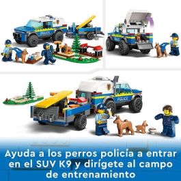 Lego Juego de Construcción City Entrenamiento Móvil Perros Policía 197 piezas, +5 años