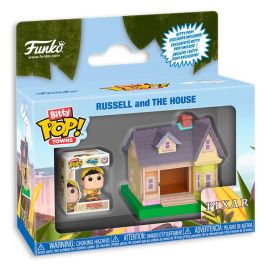 FUNKO Bitty POP! Town Disney Pixar Up - Figura de Russel y la Casa en Estuche Acrílico, 2.3-5.1 cm