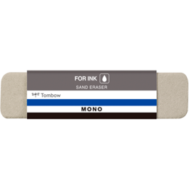 Tombow Goma de borrar Mono con polvo de sílice para tinta, con faja protectora, 13 g
