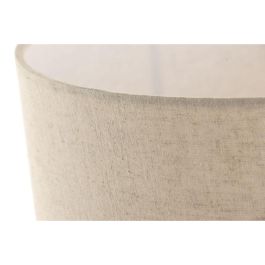 DKD Home Decor Lámpara Sobremesa Natural Beige 40 x 67 x 40 cm Mango Lino E27