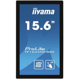 iiyama ProLite TF1634MC-B8X monitor pantalla táctil 39,6 cm (15.6") 1920 x 1080 Pixeles Multi-touch Multi-usuario Negro iiyama ProLite TF1634MC-B8X monitor pantalla táctil 39,6 cm (15.6") 1920 x 1080 Pixeles Multi-touch Multi-usuario Negro