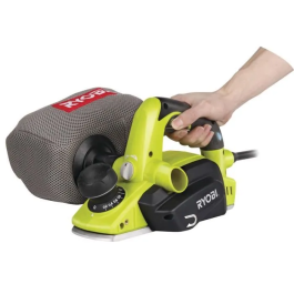 Ryobi Cepilladora 600W - 82 mm - Cepillo Eléctrico con Guía Lateral y Bolsa de Polvo