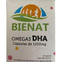 Bienat Omega 3 DHA 1200mg 30 Cápsulas. Complemento Alimenticio Aceite de Pescado de Gran Pureza y Biodisponibilidad Precio: 25.4999998. SKU: B1FNP64553