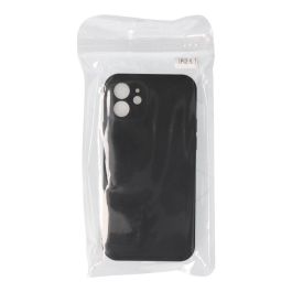 Carcasa negra de plástico soft touch para iphone 12