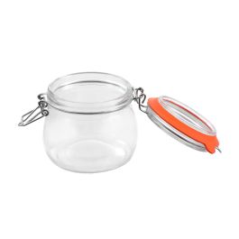 La Mediterranea Tarro Hermético de Vidrio con Cierre Clip 500 ml (12 Unidades)