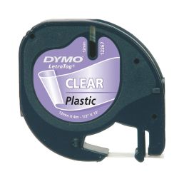 Dymo Cinta 12267, Negro Sobre Transparente De 12 mmx4M, De Plástico. Rotuladora Letratag Precio: 7.49999987. SKU: B13QHAQFLF