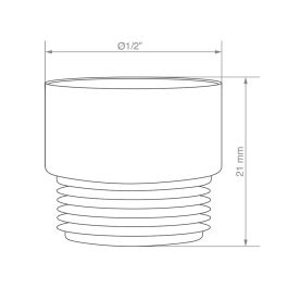 Edm Palanca de cisterna con soporte de laton cromado metal 31,5 cm