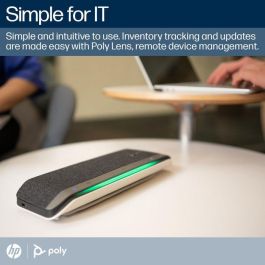 Poly Sync 40+ Altavoz Inteligente USB-A/C Bluetooth Certificado Microsoft Teams & Zoom Matriz Micrófonos con Adaptador BT700