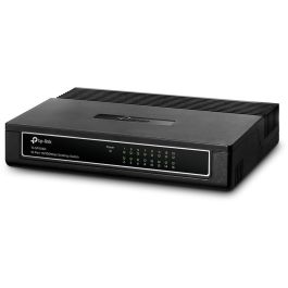 TP-Link TL-SF1016D Switch de Red Fast Ethernet No Administrado 16 Puertos RJ-45 para Montaje en Rack o Pared Negro