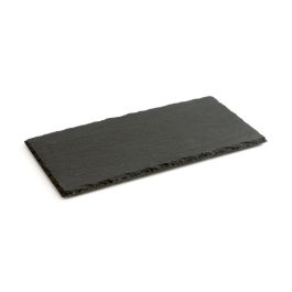Quid Bandeja Pizarra Desayuno Gastro Fun Negra 32x17 cm - Pack 12 Unidades, Mineral, Apilable, Higiénica y Fácil de Limpiar Precio: 30.50000052. SKU: S2707868