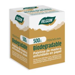 Algon Set de 500 Paletinas de Madera C/F, 110 x 1 x 5 mm (10 Unidades)