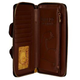 Loungefly Cartera Billetera Villanos Escena Gaston La Bella y la Bestia Disney