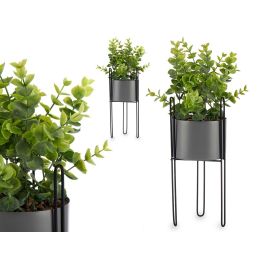 Planta Hoja Eucalipto Base Metal Gris Ibergarden 14X40CM (8 Unidades) Precio: 107.94999996. SKU: B166SKA9LA