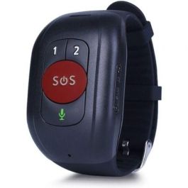 Leotec LESB01R Smartband Senior 4G GPS con Llamadas, Ritmo Cardíaco, Podómetro y Botón SOS - Roja y Negra