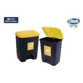 Inde Cubo con Pedal de Plástico Ecoponto 35 Litros, 40 x 33 x 46 cm (Ancho x Largo x Alto) (6 Unidades)