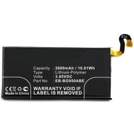 CoreParts Battery for Samsung Mobile 10.01Wh Li-ion 3.85V 2600mAh, for Dream 2, Galaxy S8, S8 TD-LTE, S8+, S8+ TD-LTE, SC-02J, SGH-N171, SM-G9500, SM-G9508, SM-G9508W, SM-G950D, SM-G950F, SM-G950J, SM-G950N, SM-G950U, SM-G950U1, SM-G950W Precio: 13.50000025. SKU: B1B28TMTP9