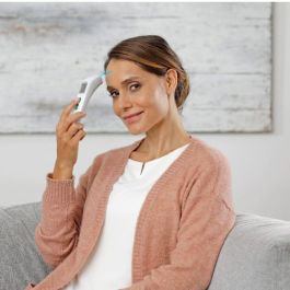 Medisana Termómetro TM 760 Sin Contacto, Medición Precisa, Visor LED, Señal Sonora, Memorias, Dispositivo Médico Certificado