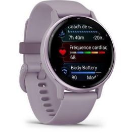 Reloj GPS conectado - GARMIN - Vivoactive 5 - WiFi - 30,4 mm (1.2) - Orquídea Metalizada con correa Morada