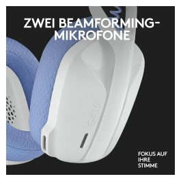 Logitech G435 Auriculares Gaming Inalámbrico LIGHTSPEED Bluetooth Blanco para PC y Consolas
