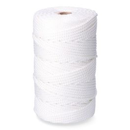 Cordón trenzado poliéster granete blanco, calibre 6 mm x 200 m Precio: 31.50000018. SKU: B18CN39XMK