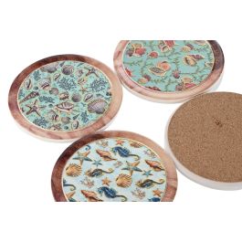 Posavasos Mediterraneo DKD Home Decor Azul Blanco 10.8 x 0.7 x 10.8 cm (72 Unidades) Posavasos Mediterraneo DKD Home Decor Azul Blanco 10.8 x 0.7 x 10.8 cm (72 Unidades)