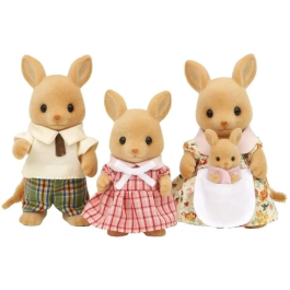 Sylvanian Families 5272 Familia Canguro con Bebé de Bolsillo y Figuras Incluidas para Niñas