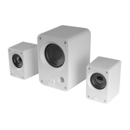 Mars Gaming Altavoces MS-H21 2.1 35W RGB Dinámico Sonido 3D Surround Control Volumen Frontal Blanco MSH21W