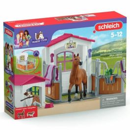 Schleich SCH72218 Horse Club Set Yegua Hannover y Pastor Australiano con Accesorios, Figuras Caballo Juguete Niños 5+ años